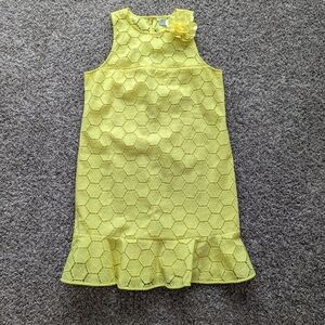 Ryegrass Sleeveless Eyelet Dress Size Medium Yellow